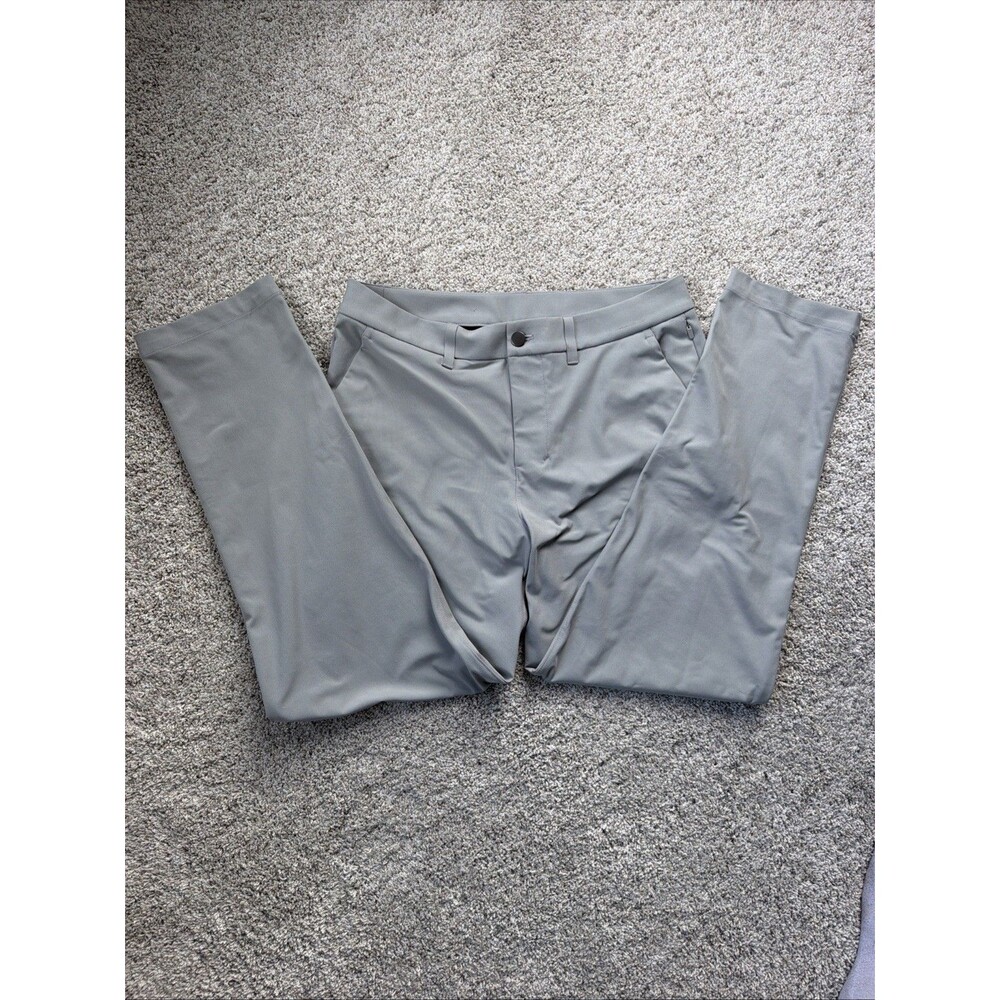 Lululemon Commission Golf Pants Mens Gray W31 Performance Stretch Tapered